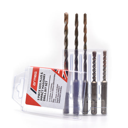 Armeg SMP5TE 5 Piece SDS Plus & Impact Masonry Drill Bit Set