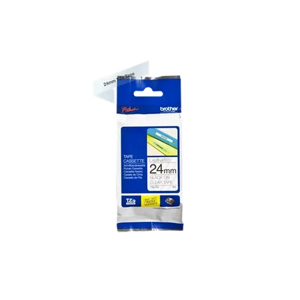 Brother Label Cartridge Black on Clear