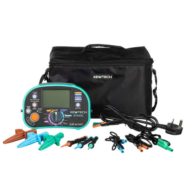 Kewtech KT64DL 6-in-1 Compact Multifunction Tester with EV & SPD testing