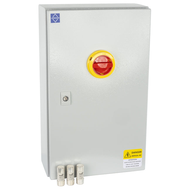 Lewden FIS1004P 100A TP+N Metal Clad Fused Switch