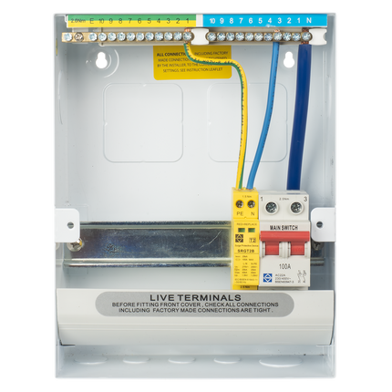 Lewden PRO-R06W-R1S 5 Way RCBO Consumer Unit with Surge Protection