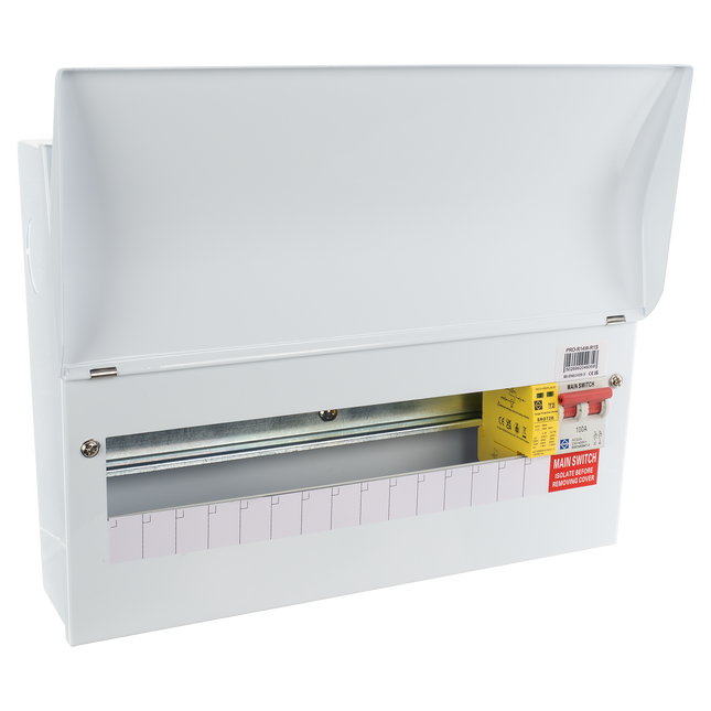Lewden PRO-R14W-R1S 13 Usable Way Consumer Unit with Main Switch & Type 2 Surge