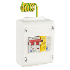 Lewden SLM4-SPD1PT2 100A DP Electricity Meter Isolator Switch with T2 SPD